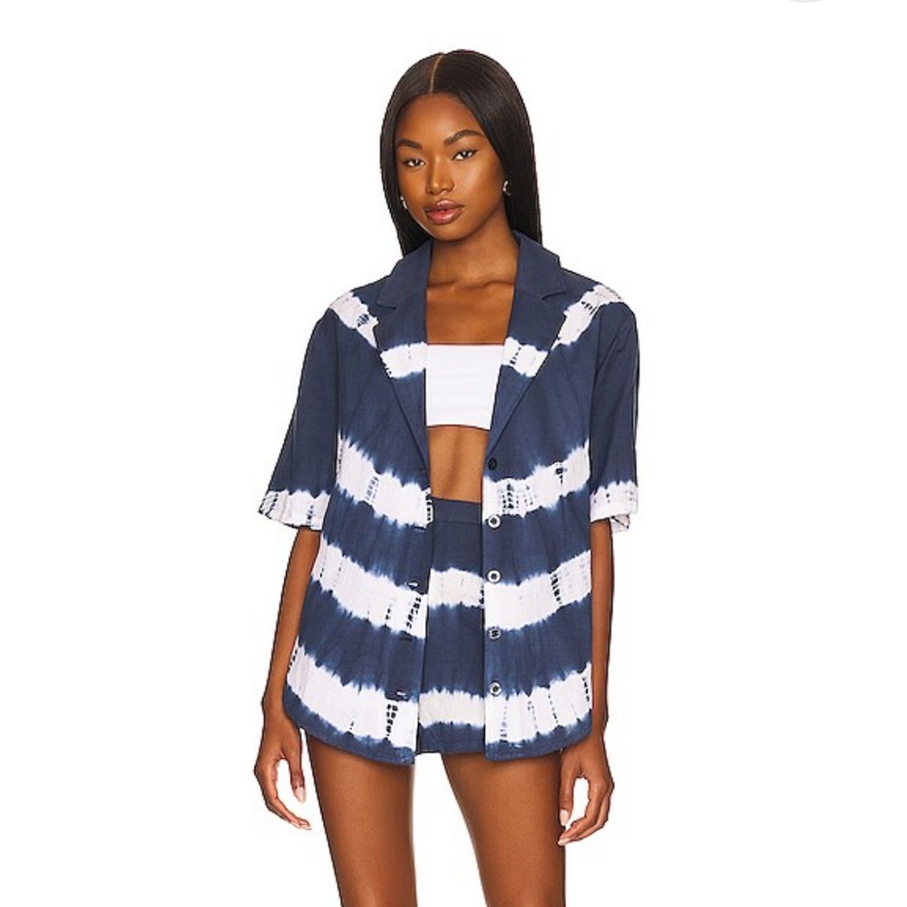 x REVOLVE Bari Shirt in Navy & White SET